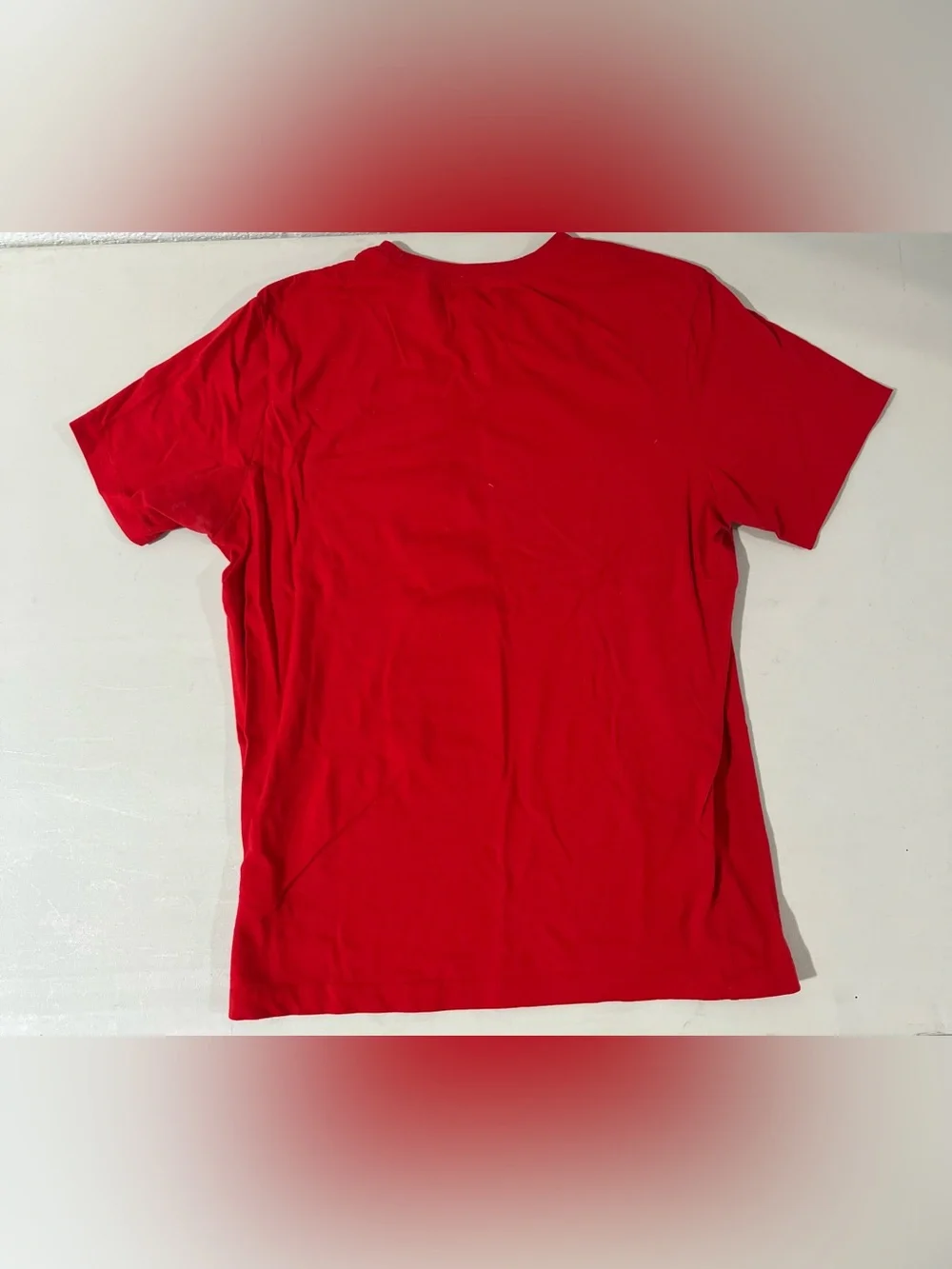 Nike Red Tee with White Noodle Cup Graphic